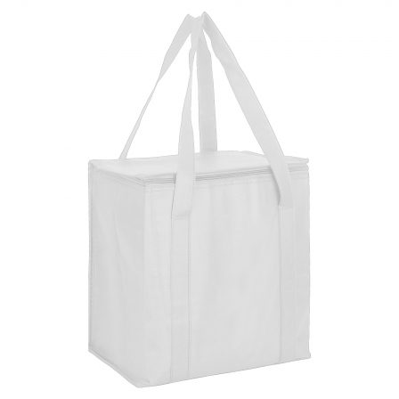 Bulk Custom Non Woven White Cooler Bag With Zipped Lid Online In Perth Australia