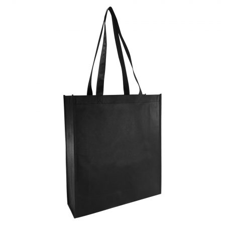 Bulk Promotional Non Woven Large Gusset Black Color Bag Online In Perth Australia