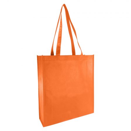 Bulk Promotional Non Woven Large Gusset Orange Color Bag Online In Perth Australia