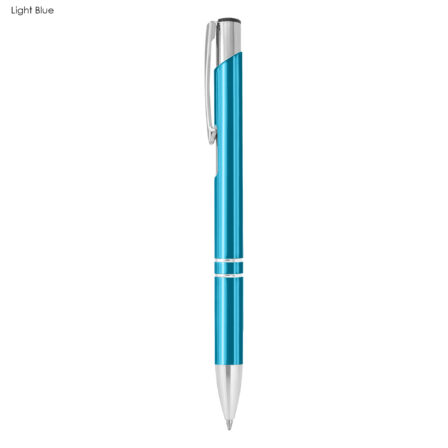  Custom Printed Sky Blue Euroauz Shiny Pens Online in Perth