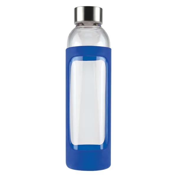 Custom Design Capri Glass Silicone Sleeve Dark Blue Drink Bottle Online In Perth Australia