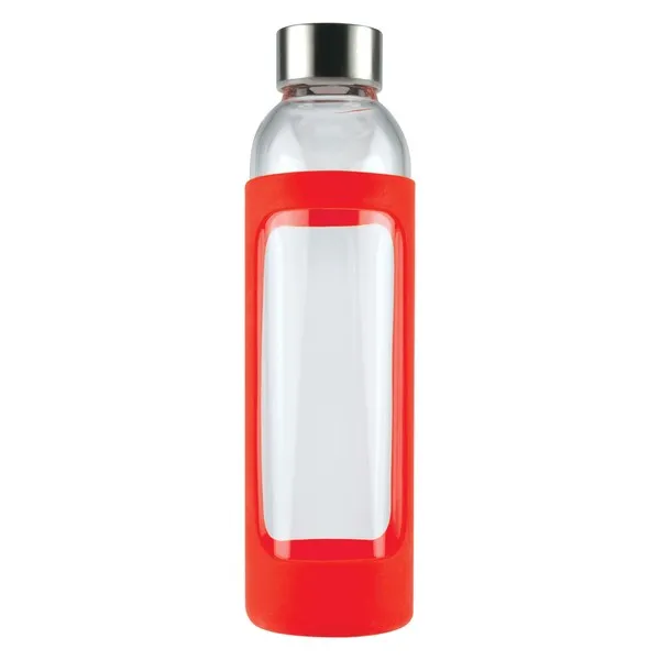 Custom Design Capri Glass Silicone Sleeve Red Drink Bottle Online In Perth Australia