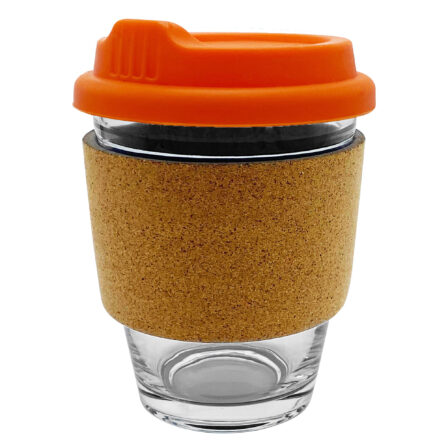  Custom Design Carlo Glass Coffee Cup Cork Orange Glass Mugs Online In Perth Australia 