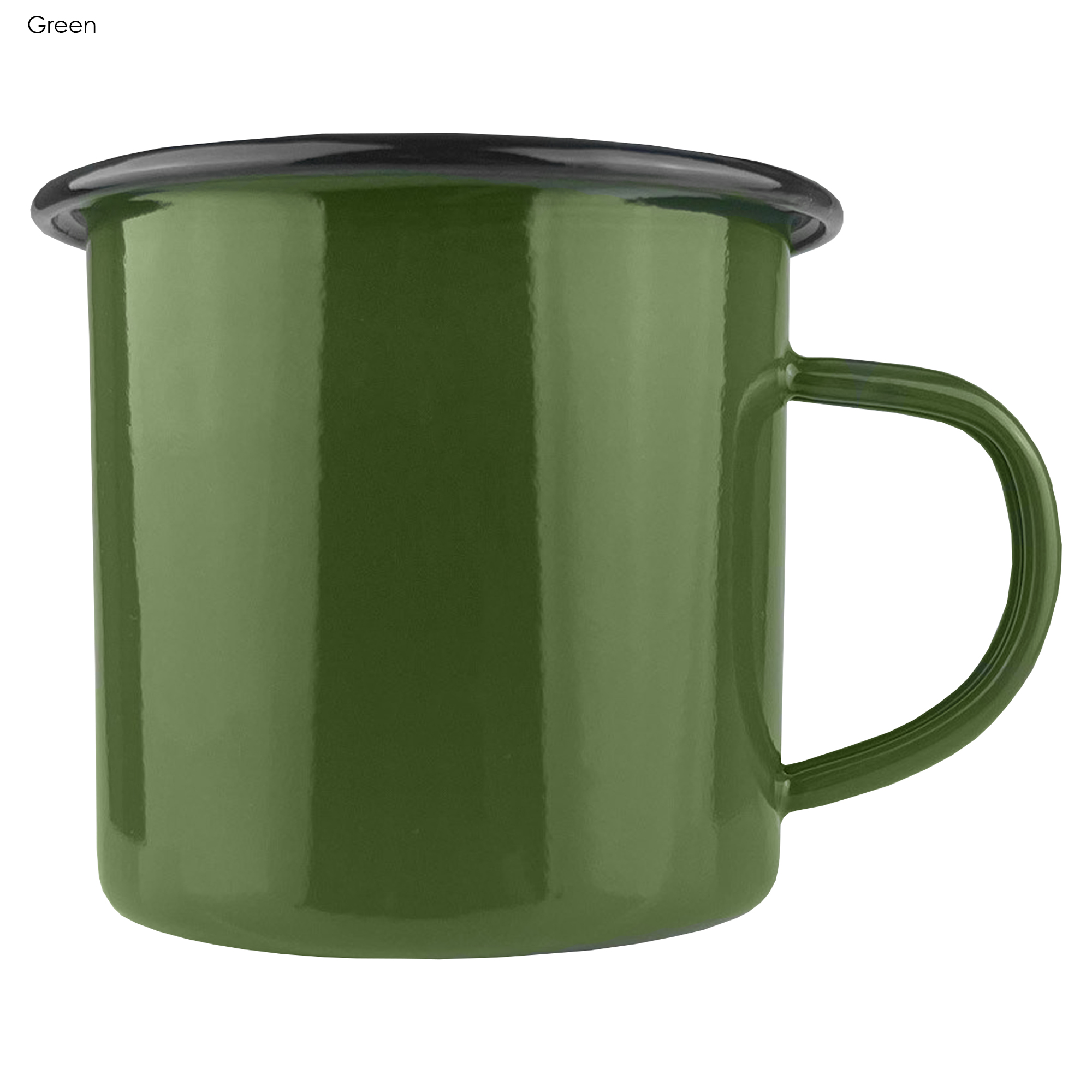 Custom Design Enamel Camper Green Stainless Mugs Online In Perth Australia