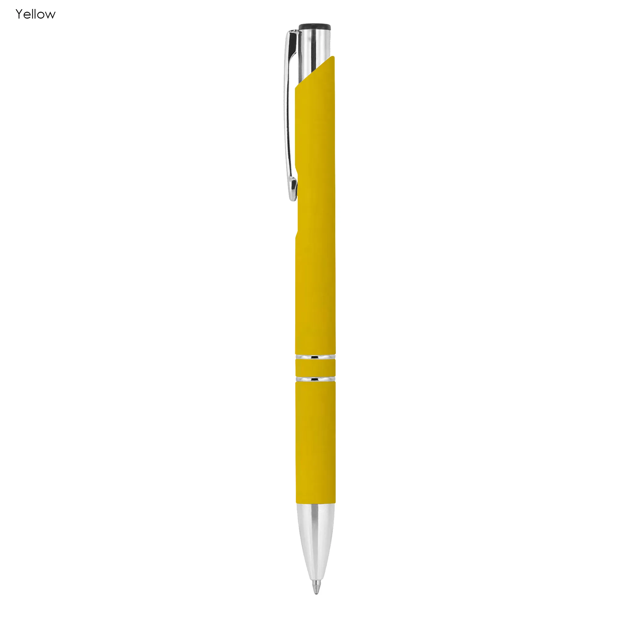 Custom Design Euroauz Rubberised Yellow Metal Wood Pens Online In Perth Australia