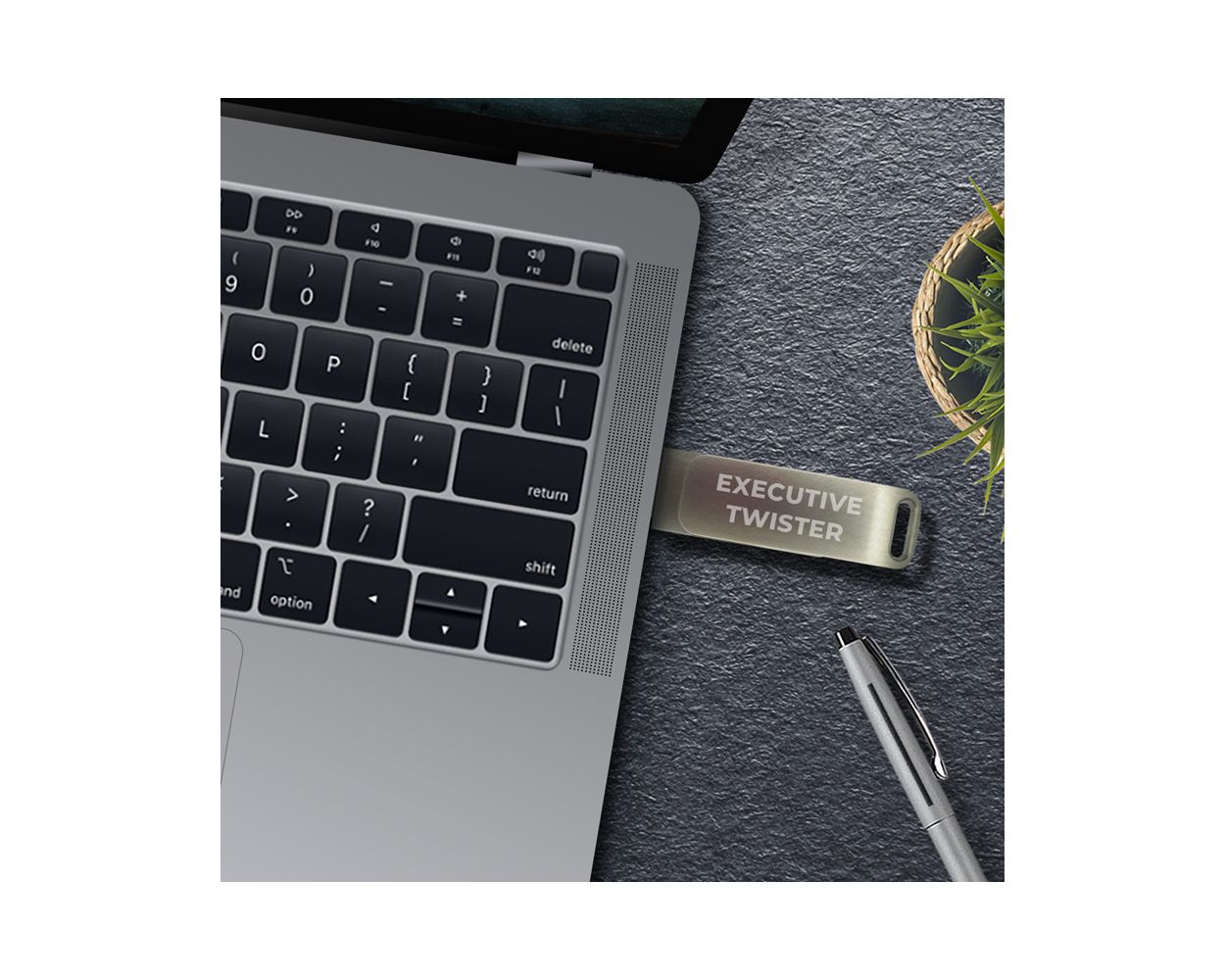 Custom Design Executive Twist Flash Metal MD3 USB Drive Online In Perth Australia