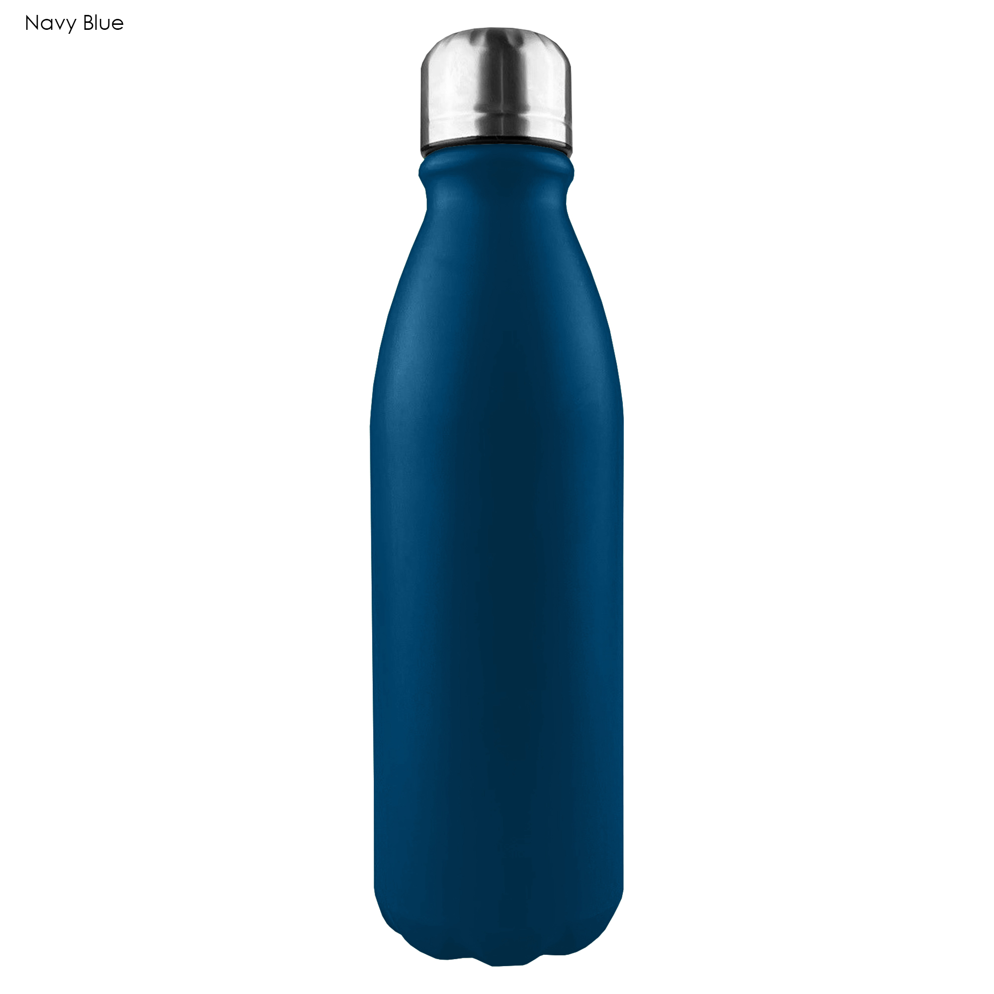 Custom Design Komo Shiny Aluminium Drink Single Wall Navy Blue Stainless Bottle Online In Perth Australia