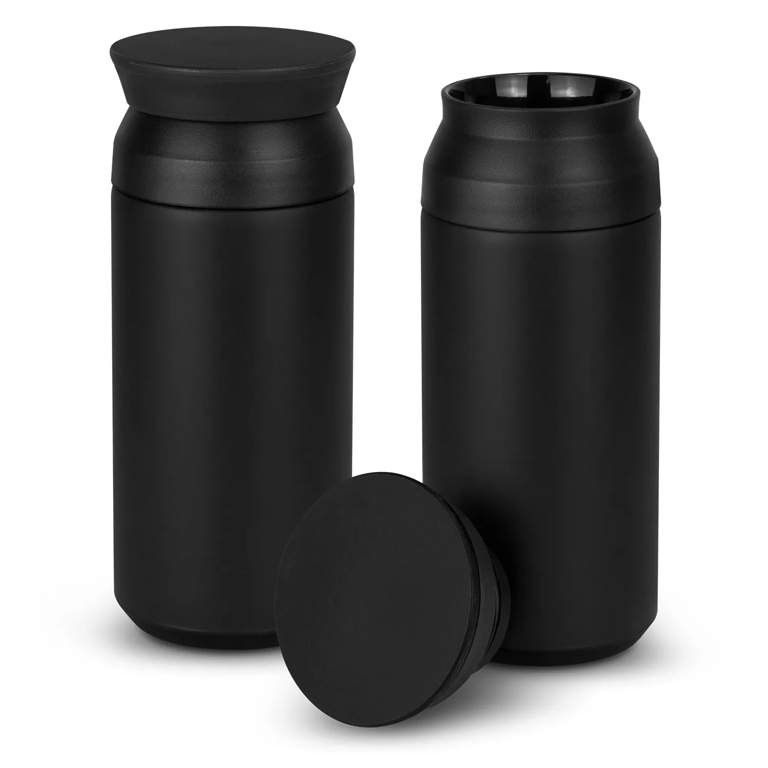 Custom Design Lavita Vacuum Cup Matt Black Travel Mug Online In Perth Australia