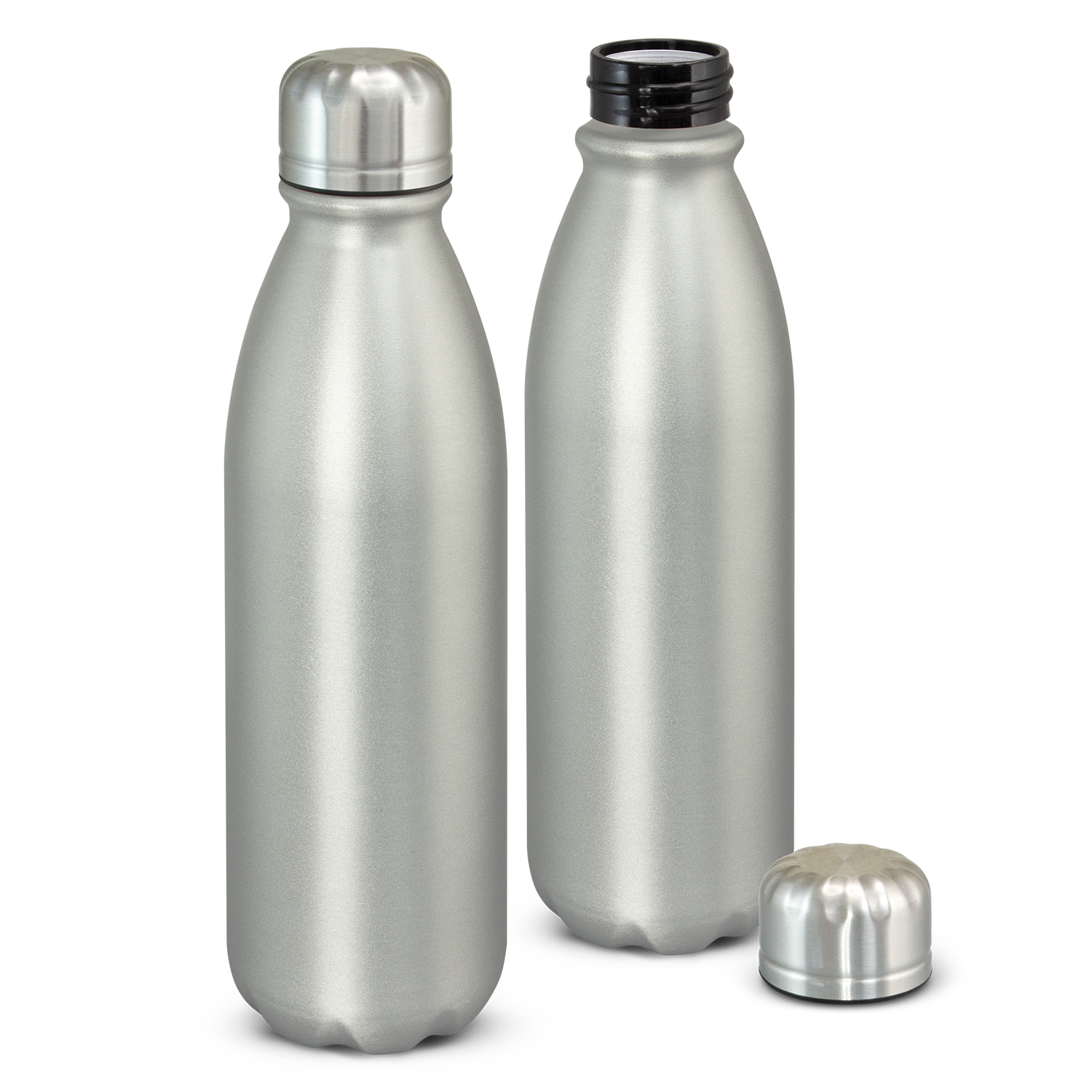 Custom Design Mirage Aluminium Silver Matte Stainless Bottle Online In Perth Australia