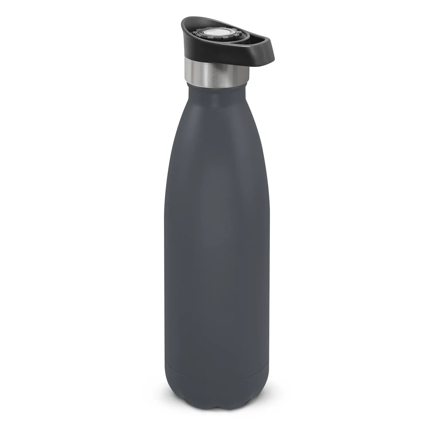 Custom Design Mirage Powder Coated Vacuum Bottle Push Button Lid Charcoal Online In Perth Australia