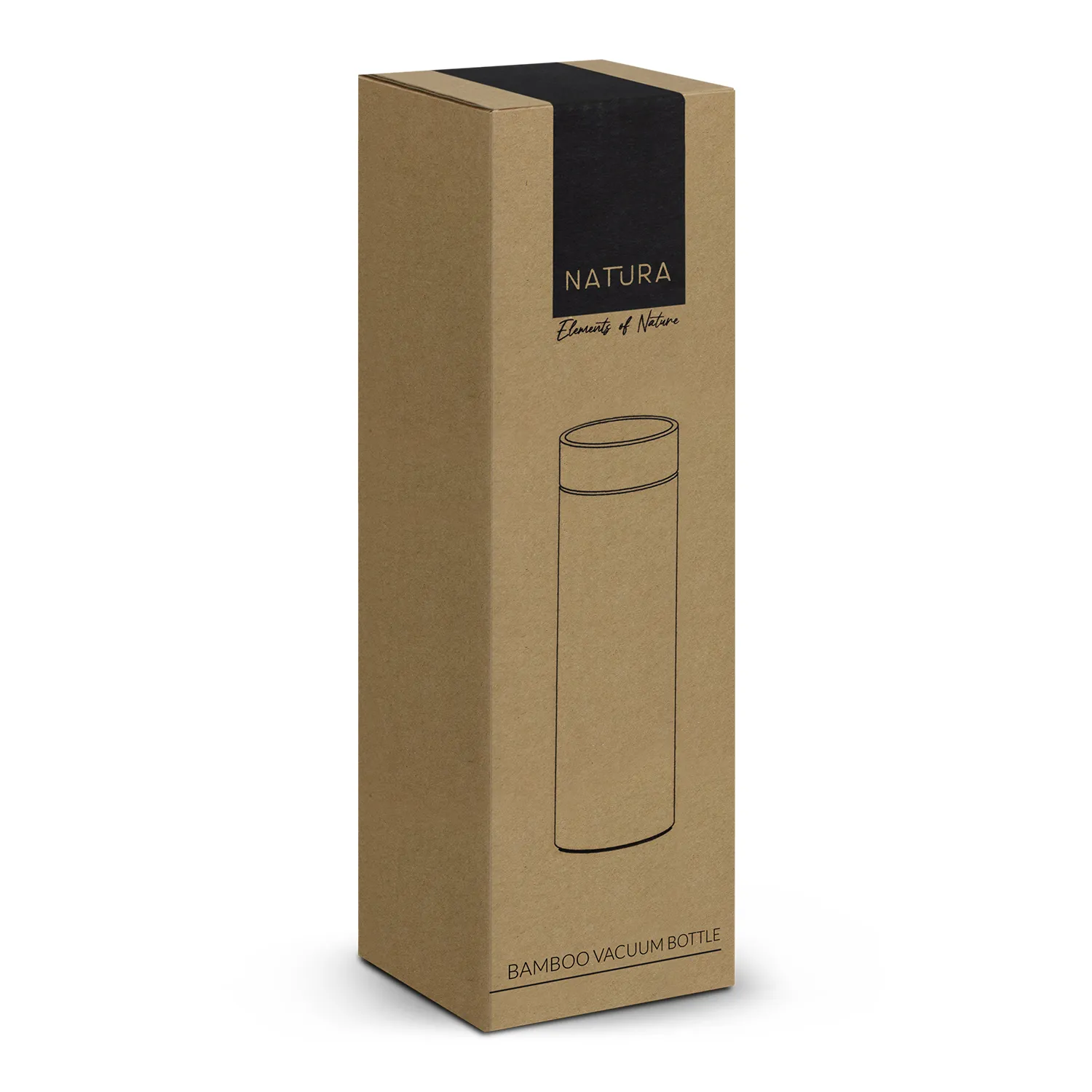 Custom Design Natura Bamboo Vacuum Bottle Gift Box Online In Perth Australia