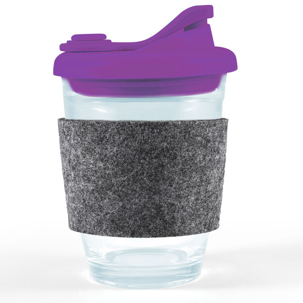  Custom Design Vienna Coffee Cup Snap Lid Rpet Band Purple Glass Mugs Online In Perth Australia 