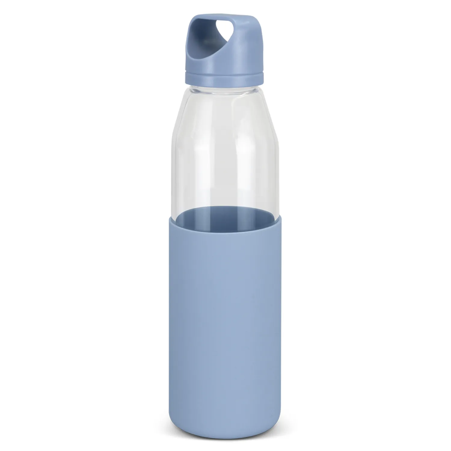 Custom Made Allure Glass Pale Blue Drink Bottle Online In Perth Australia