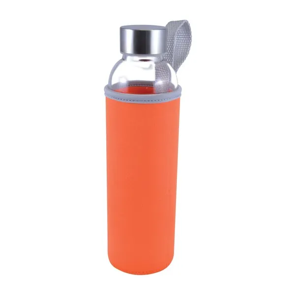 Custom Made Capri Glass Neoprene Sleeve Orange Drink Bottle Online In Perth Australia