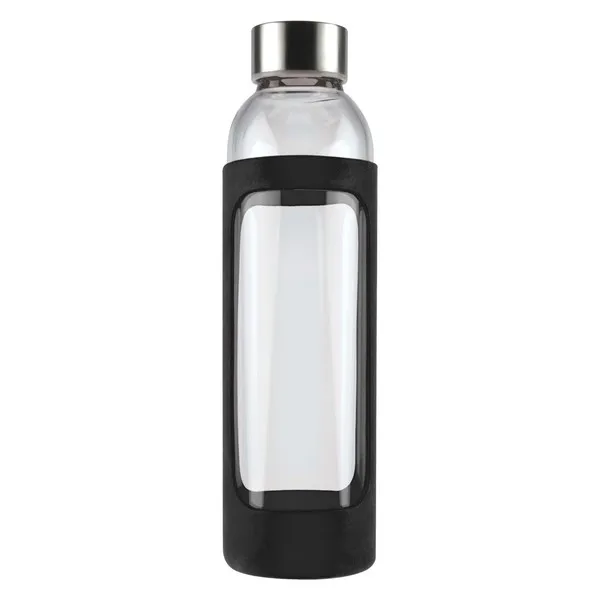 Custom Made Capri Glass Silicone Sleeve Black Drink Bottle Online In Perth Australia