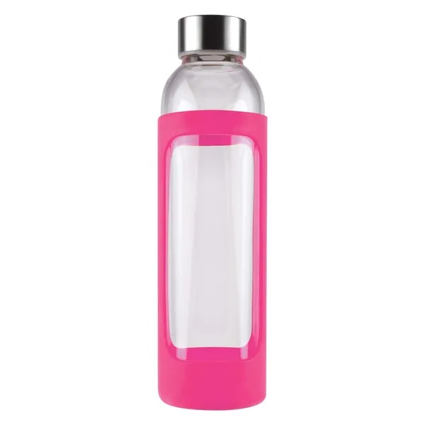 Custom Made Capri Glass Silicone Sleeve Pink Drink Bottle Online In Perth Australia