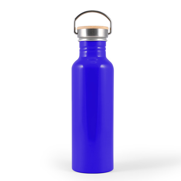 Custom Made Chat Recycled Aluminium Drink Dark Blue Stainless Bottle Online In Perth Australia