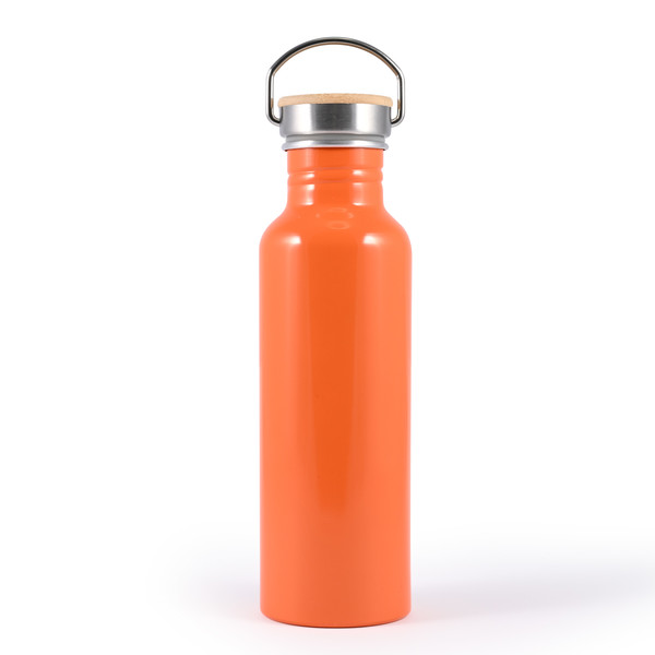 Custom Made Chat Recycled Aluminium Drink Orange Stainless Bottle Online In Perth Australia