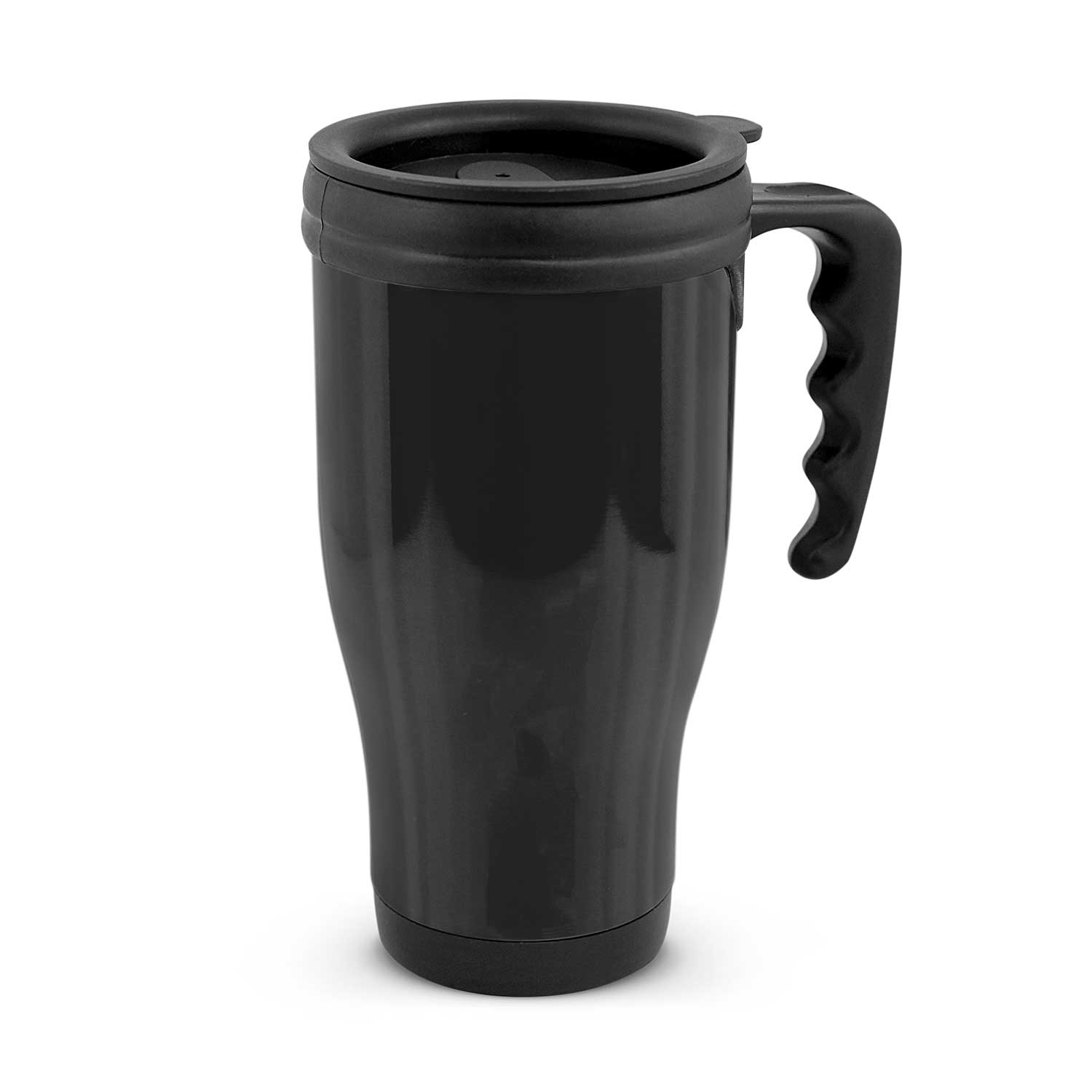 Custom Made Commuter Travel Black Stainless Mugs Online In Perth Australia