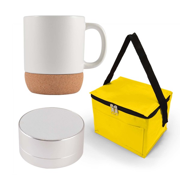 Custom Made Espresso Coffee Cup And Speaker Pack Yellow Premium Mugs Online In Perth Australia