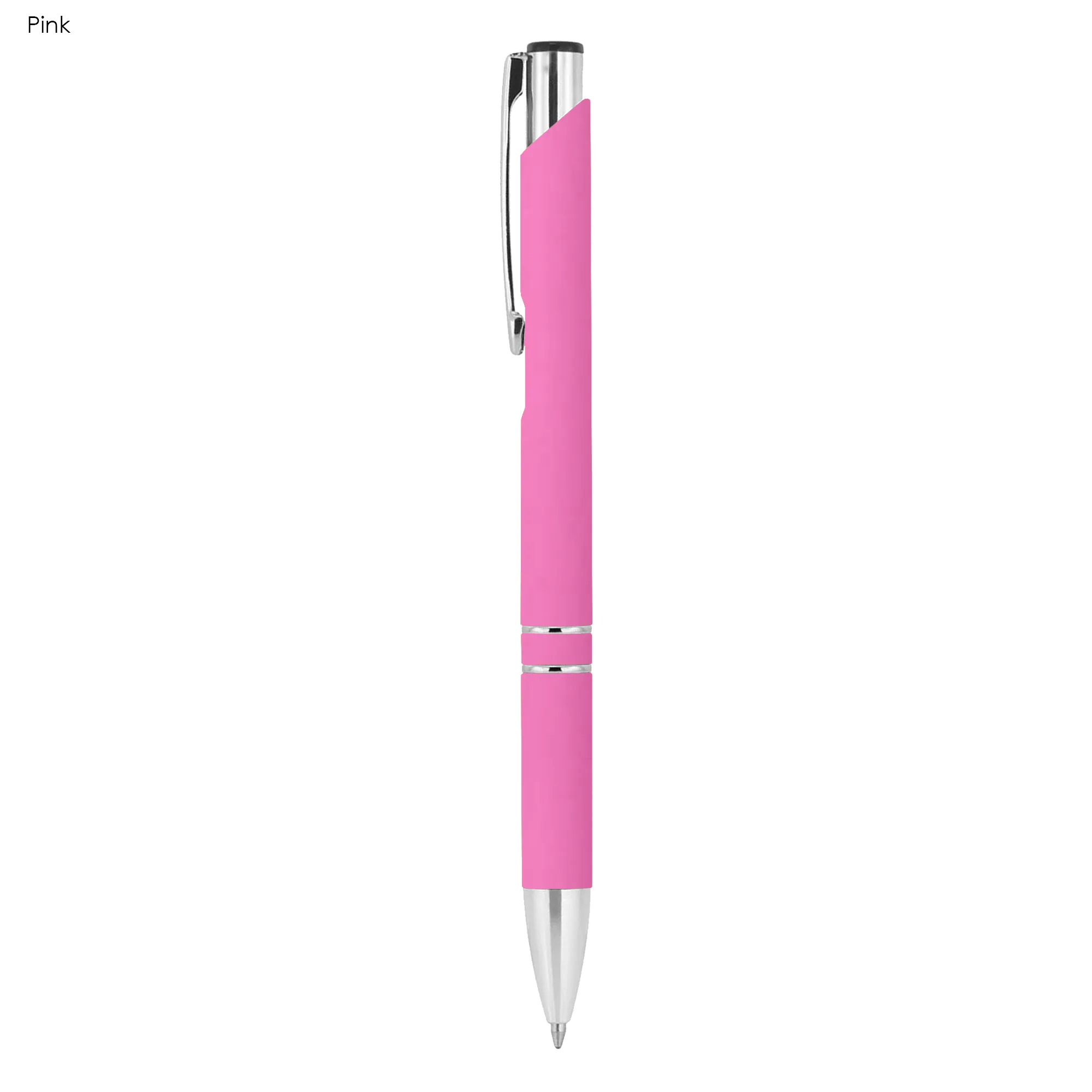 Custom Made Euroauz Rubberised Pink Metal Wood Pens Online In Perth Australia