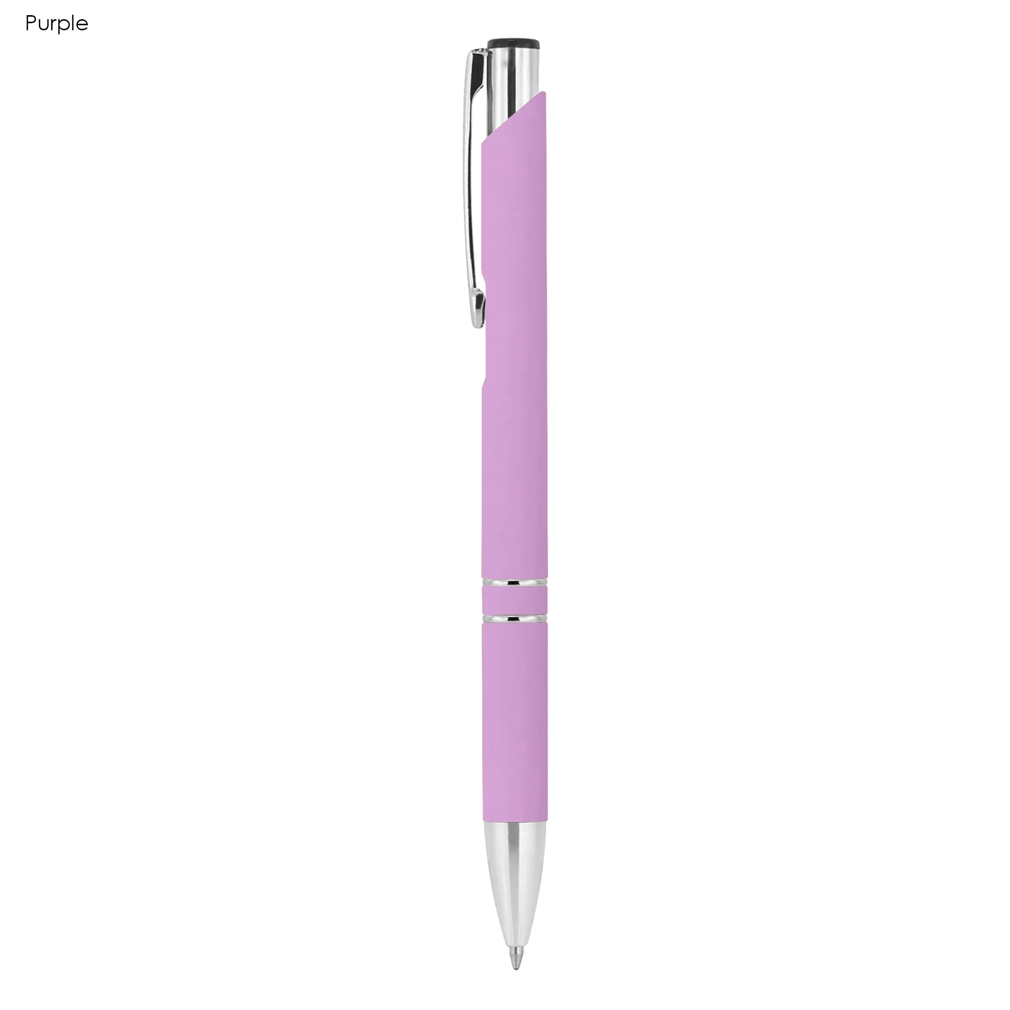 Custom Made Euroauz Rubberised Purple Metal Wood Pens Online In Perth Australia