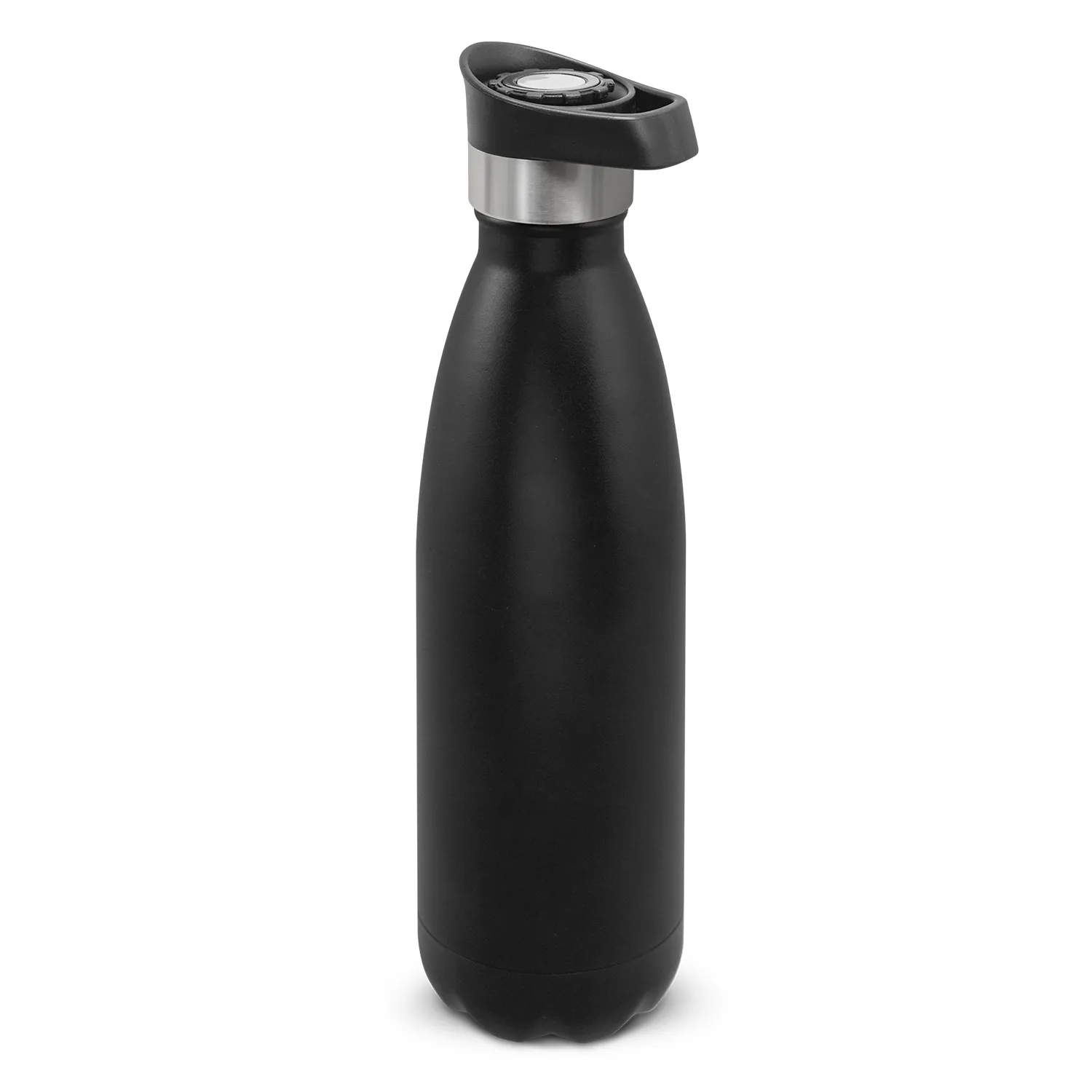 Custom Made Mirage Powder Coated Vacuum Bottle Push Button Lid Black Online In Perth Australia