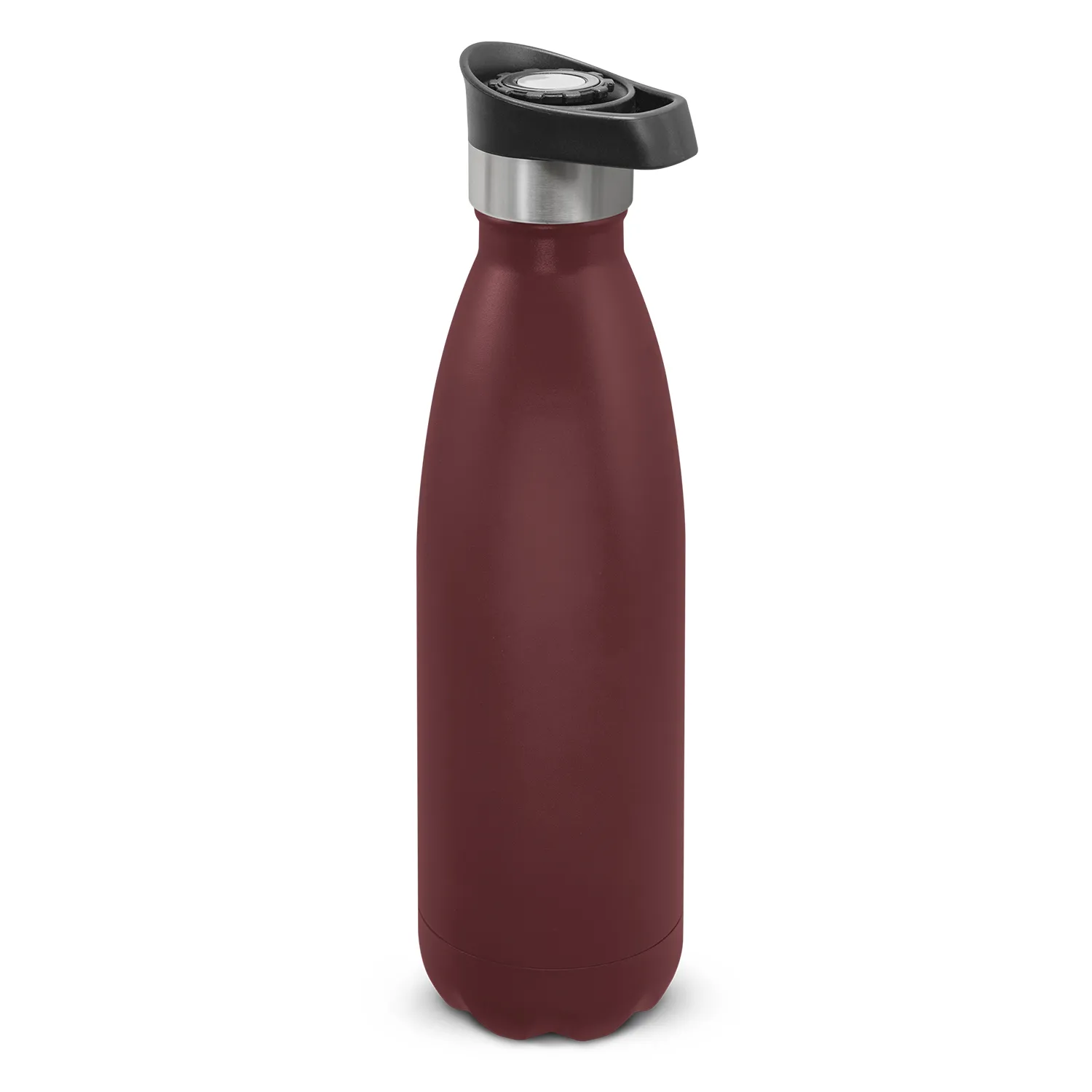 Custom Made Mirage Powder Coated Vacuum Bottle Push Button Lid Burgundy Online In Perth Australia