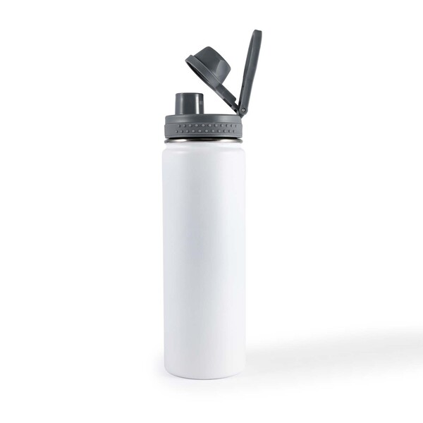 Custom Made Mystique 650Ml Stainless Steel Vacuum White Insulated Bottles Online In Perth Australia