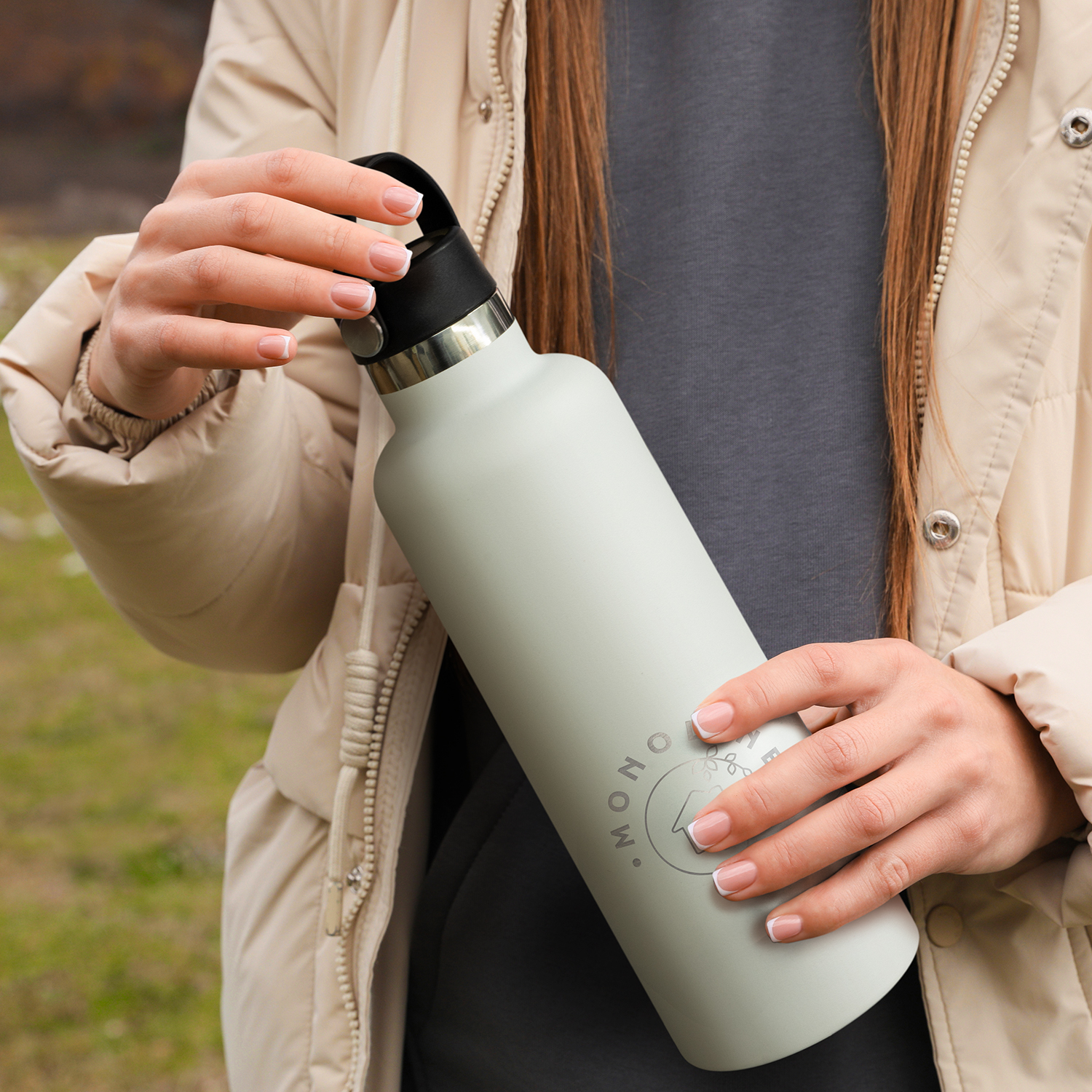 Custom Design Nomad Vacuum Carry 1L Lid Feature Insulated Bottles Online In Perth Australia