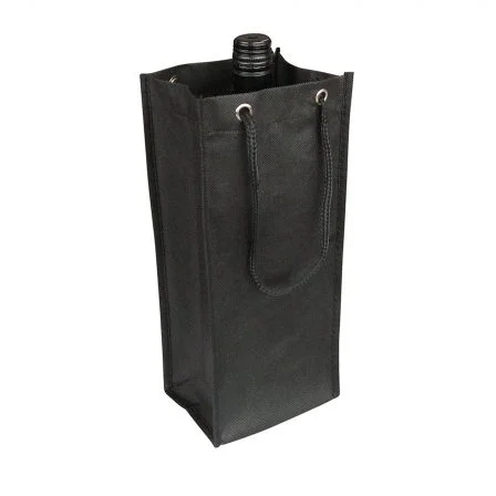 Custom Made Non Woven Single Bottle Bag Black Online In Perth Australia