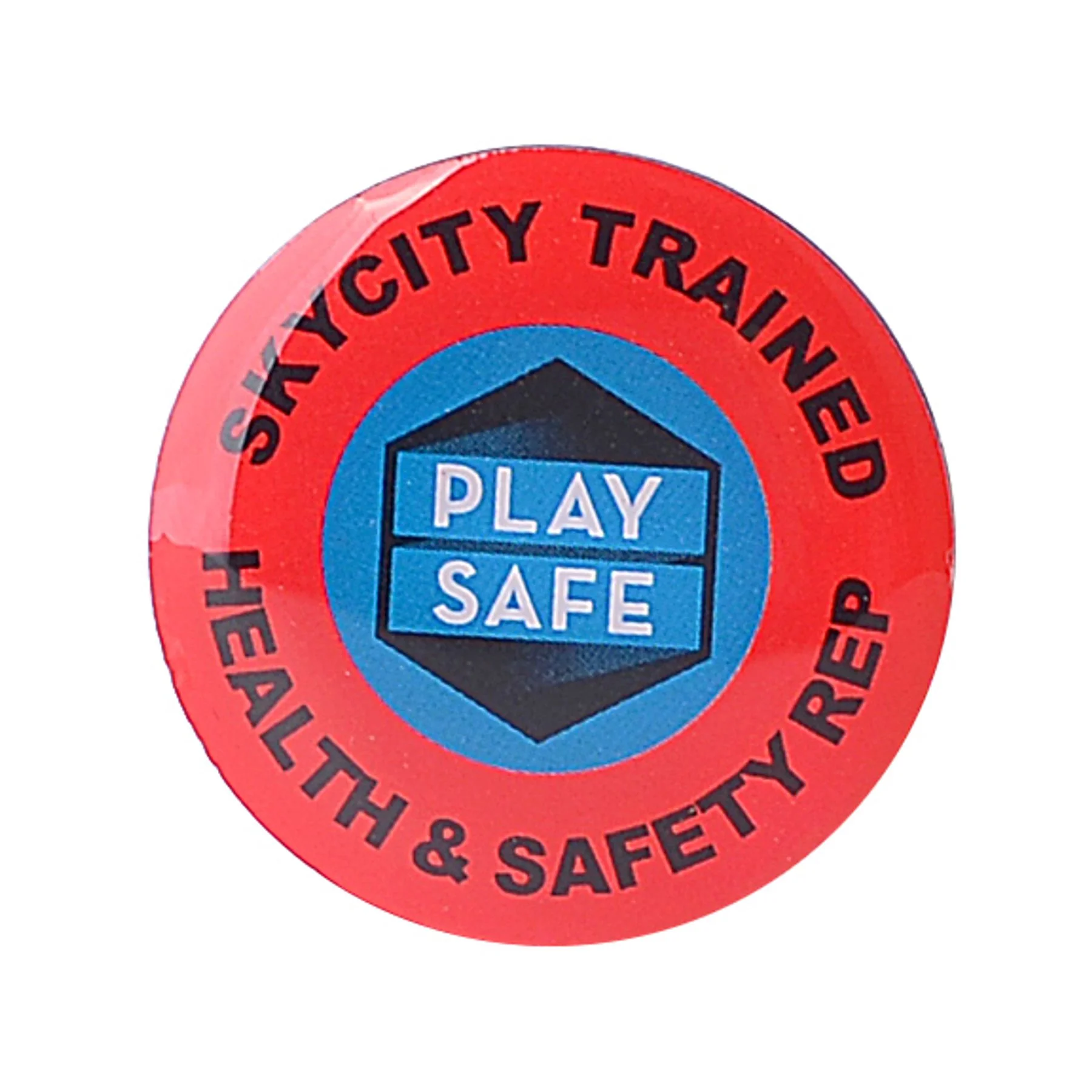 Custom Made Printed Pins Skycity Trained Online in Perth Australia