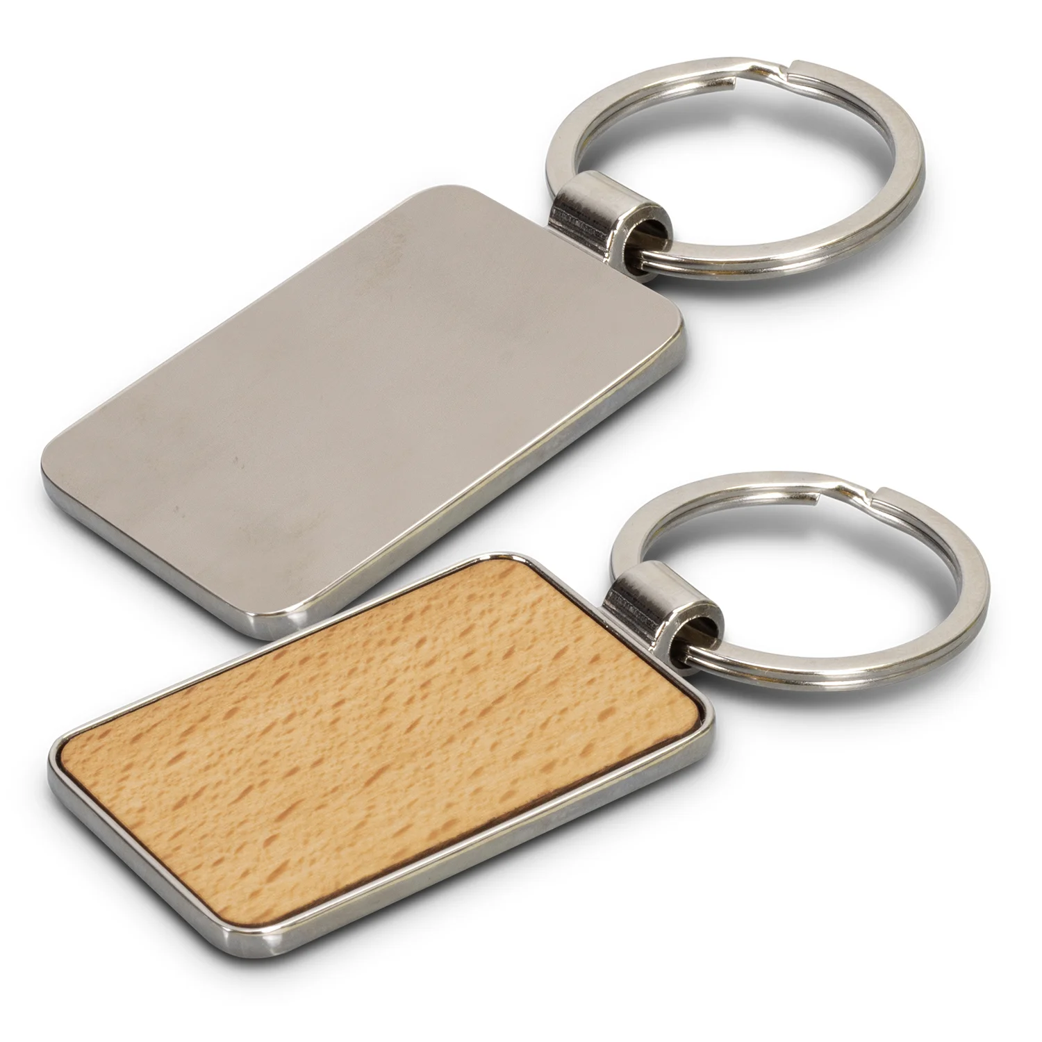 Custom Made Santo Key Ring Rectangle Silver Back OnlineIn Perth Australia