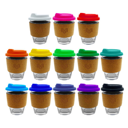 Custom Printed Carlo Glass Coffee Cup Cork Printed Cup Glass Mugs Online In Perth Australia 