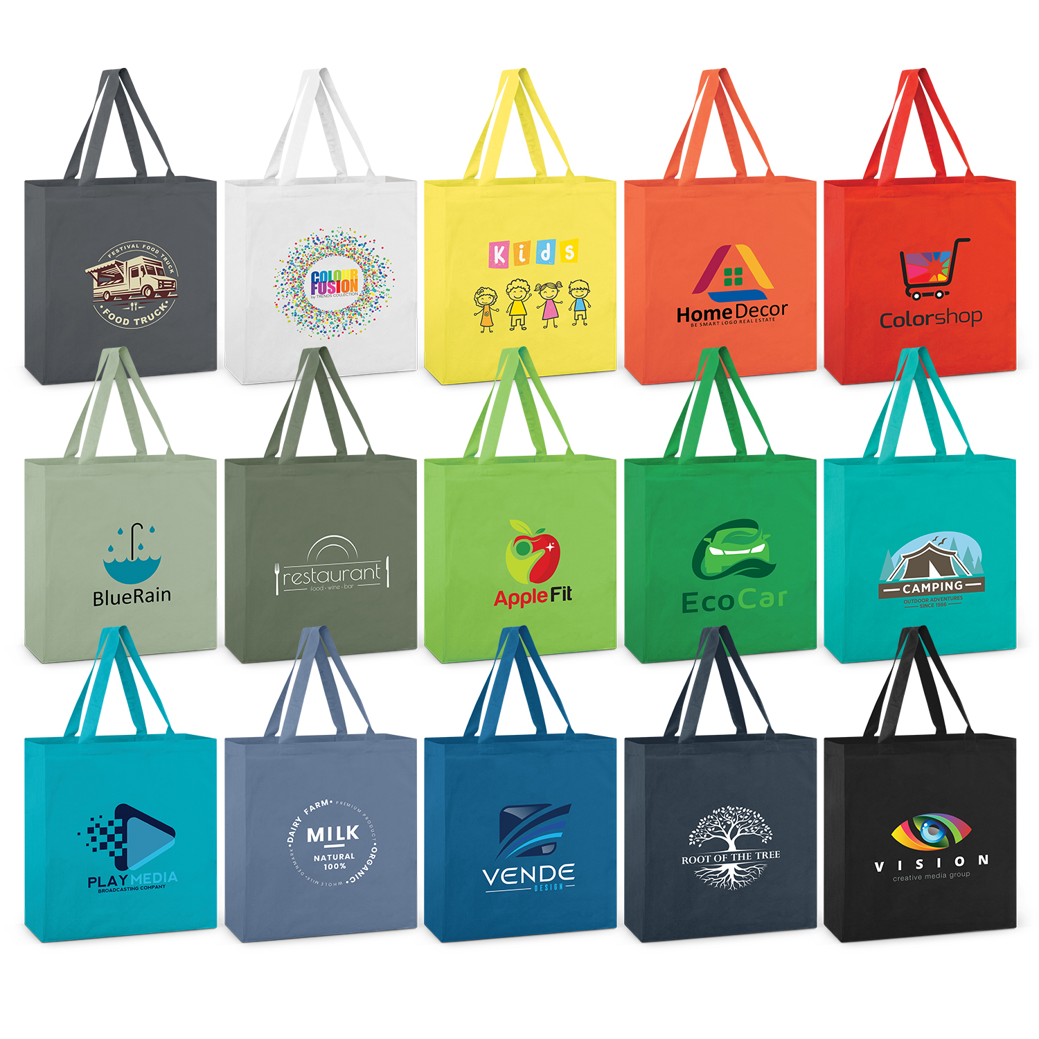 Custom Printed Carnaby Tote Colours Cotton Calico Bags Online In Perth Australia 