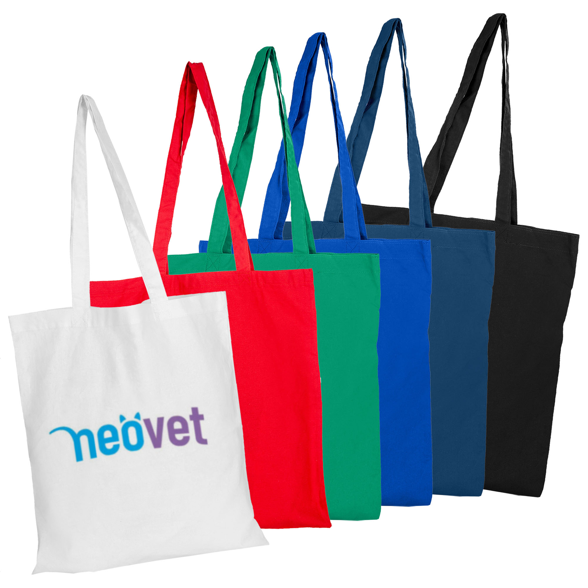 Custom Printed Coloured No Gusset Cotton Calico Bags Online In Perth Australia 