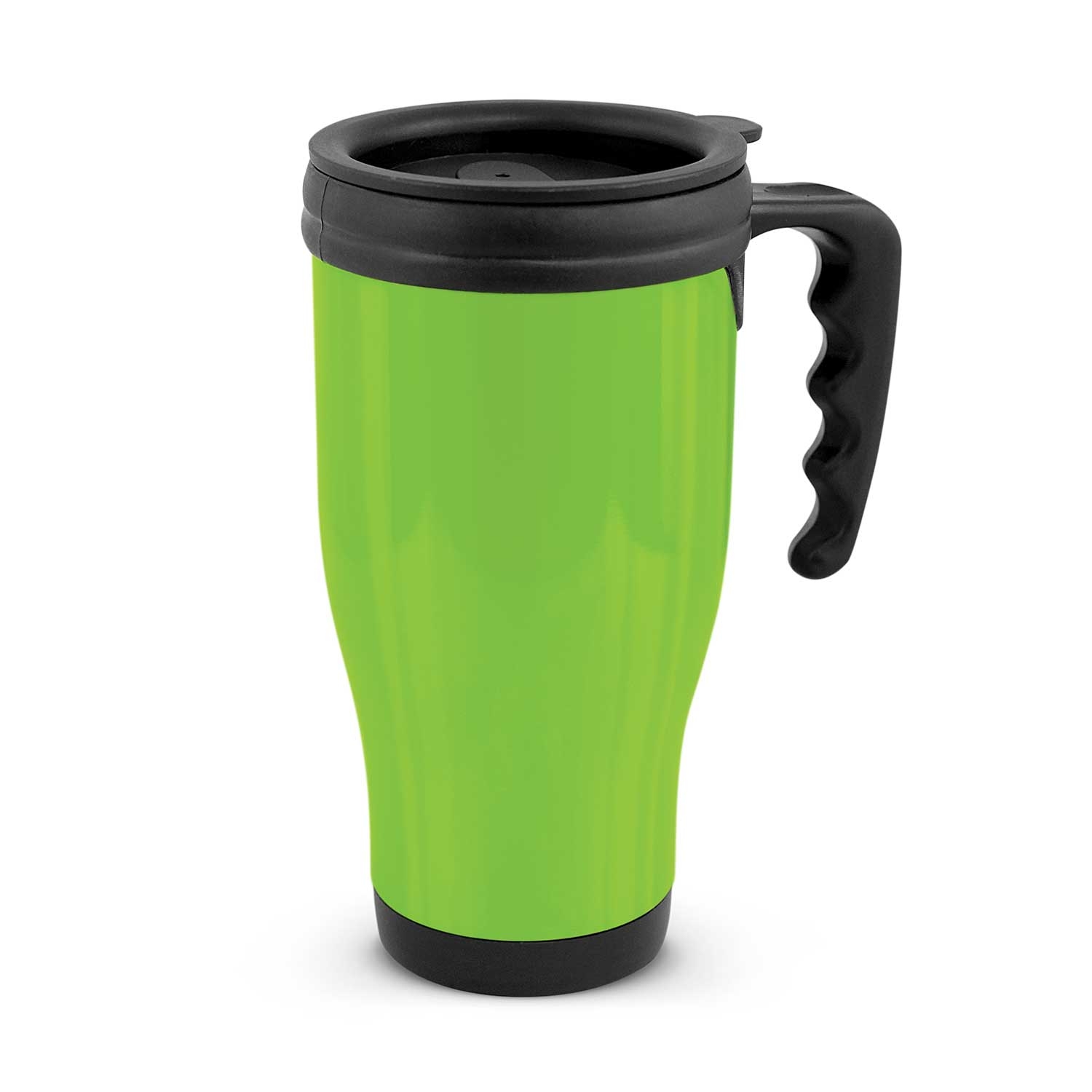 Custom Printed Commuter Travel Bright Green Stainless Mugs Online In Perth Australia