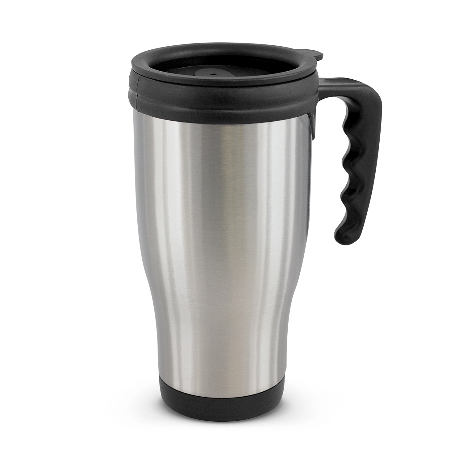 Custom Printed Commuter Travel Silver Stainless Mugs Online In Perth Australia