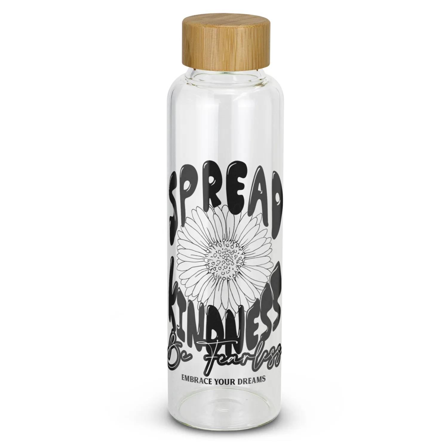 Custom Printed Eden Glass Bamboo Lid Main Drink Bottle Online In Perth Australia