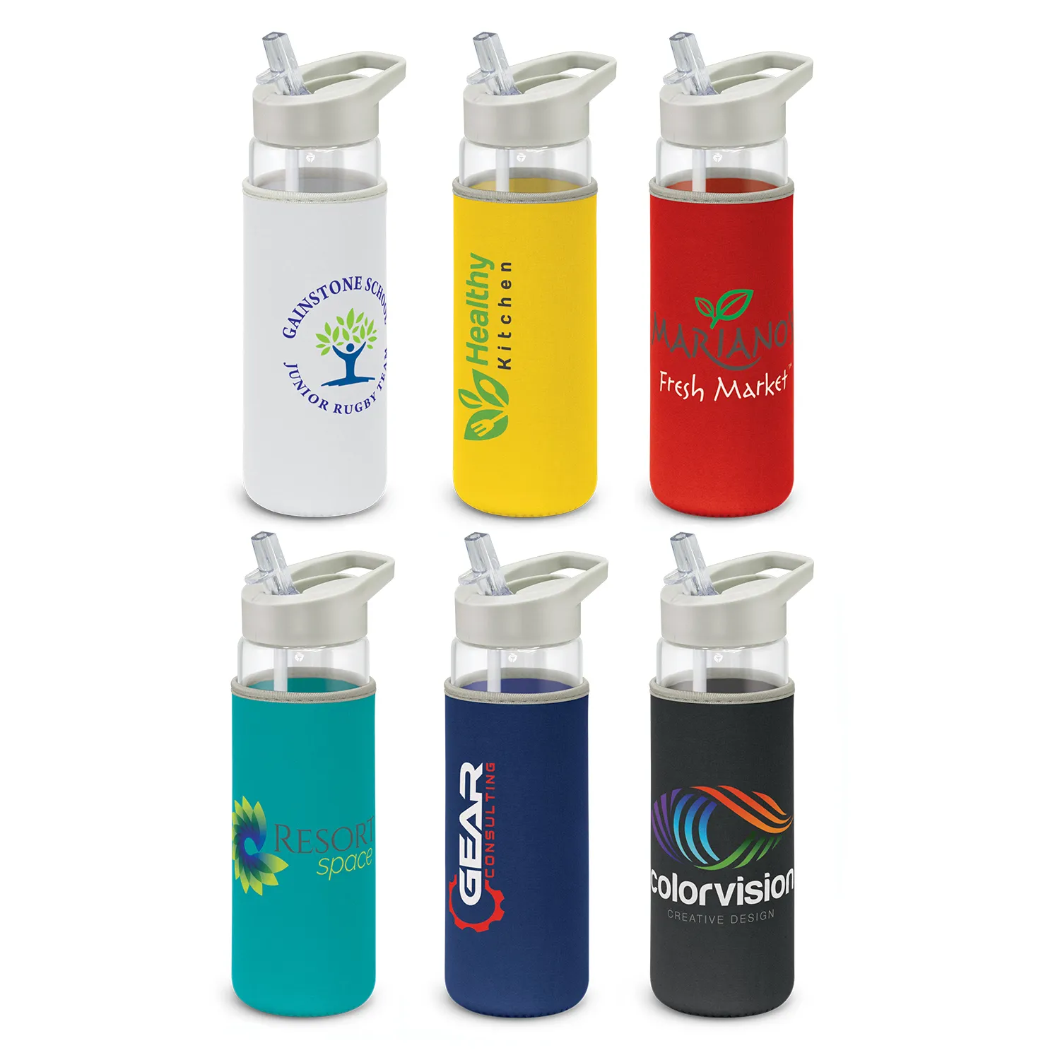 Custom Printed Elixir Glass Neoprene Sleeve Main Drink Bottle Online In Perth Australia