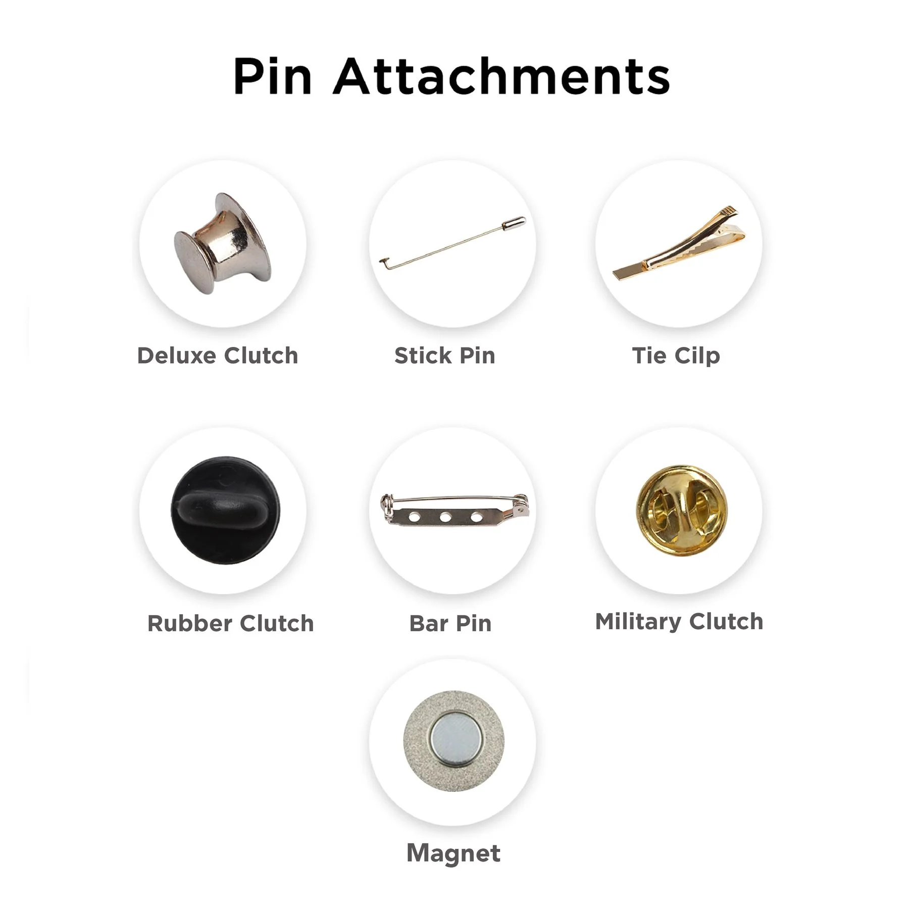 Custom Printed Embossed Soft Enamel Pins Attachments Online In Perth Australia