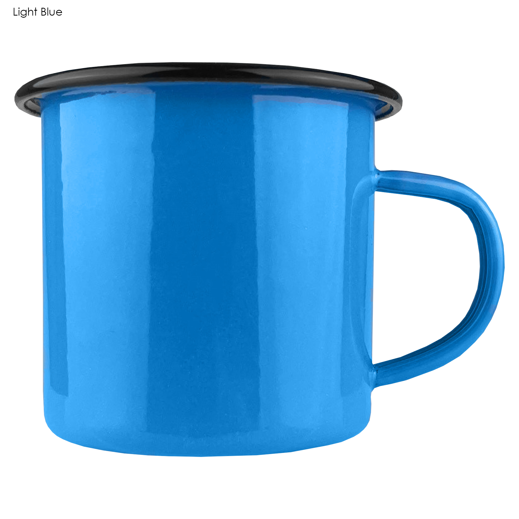 Custom Printed Enamel Camper Light Blue Stainless Mugs Online In Perth Australia