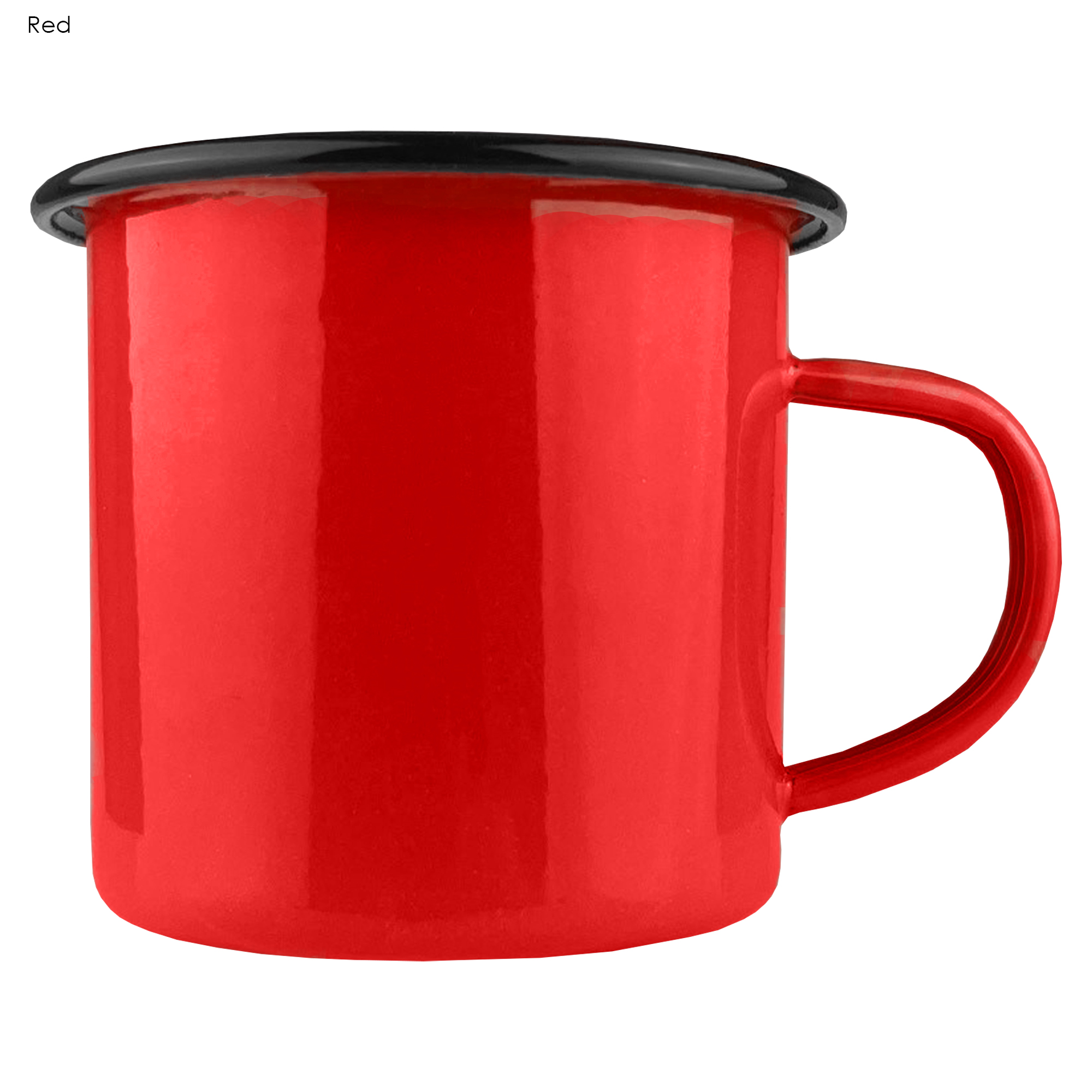 Custom Printed Enamel Camper Light Red Stainless Mugs Online In Perth Australia