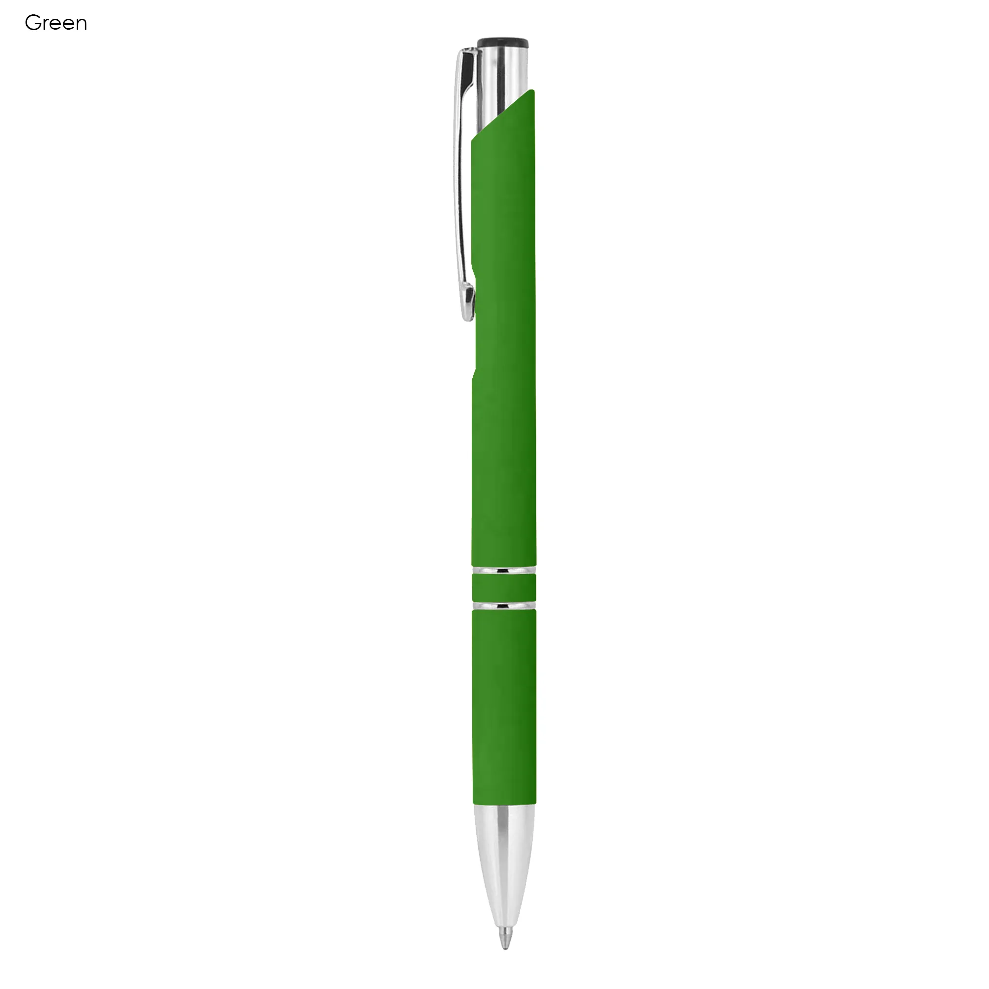 Custom Printed Euroauz Rubberised Green Metal Wood Pens Online In Perth Australia