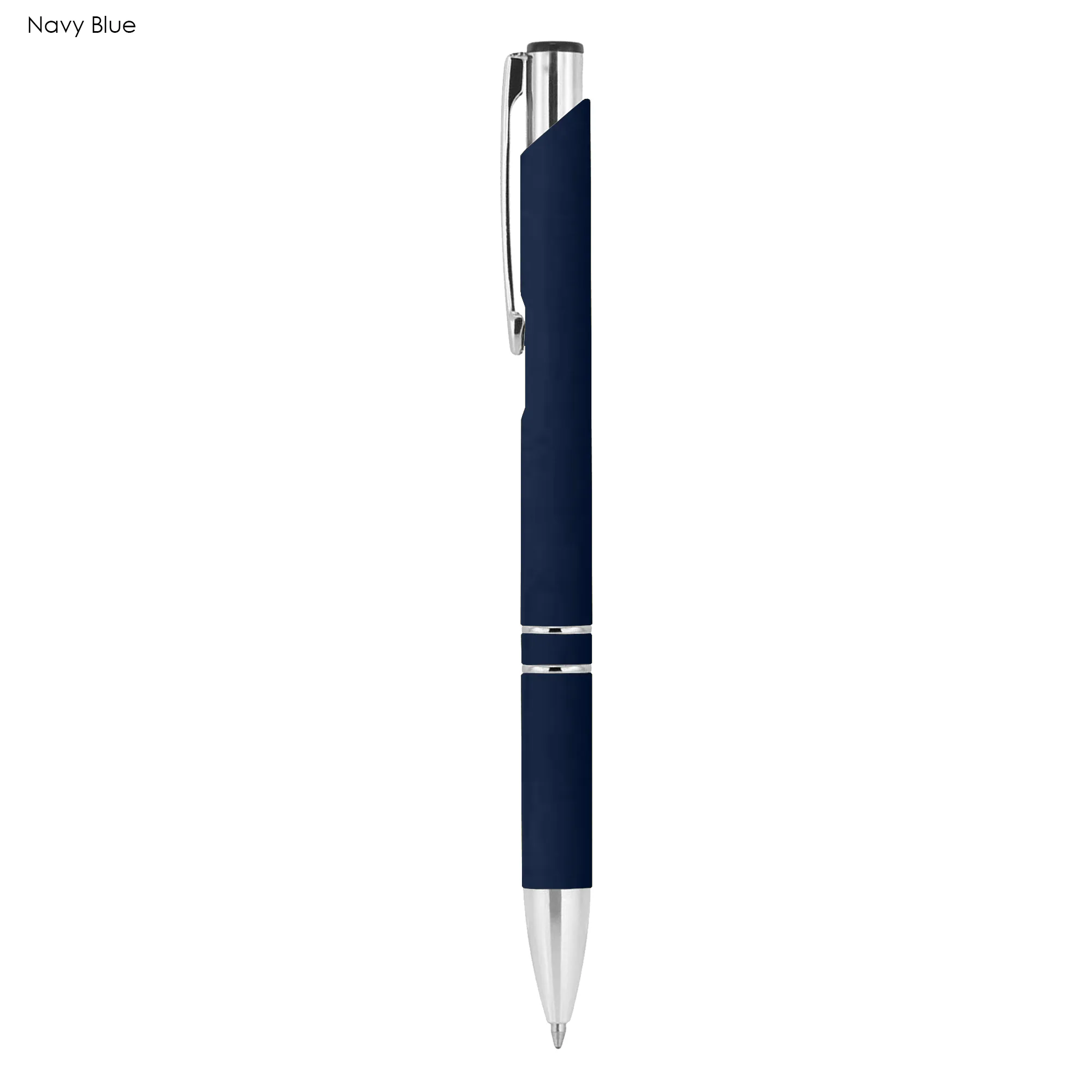 Custom Printed Euroauz Rubberised Navy Blue Metal Wood Pens Online In Perth Australia