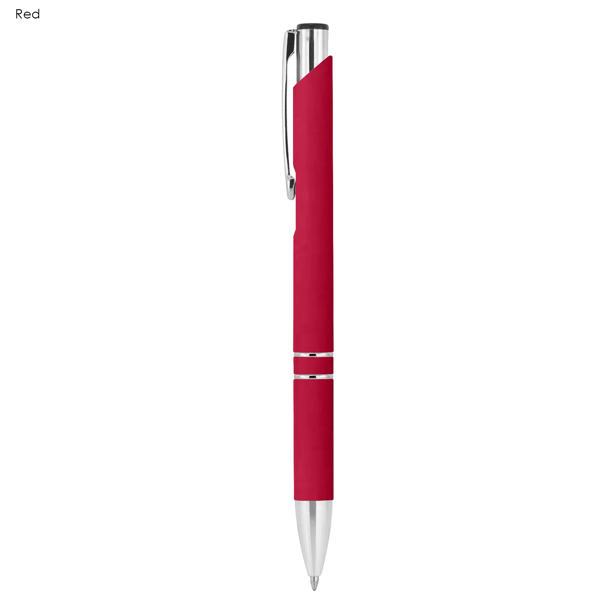 Custom Printed Euroauz Rubberised Red Metal Wood Pens Online In Perth Australia