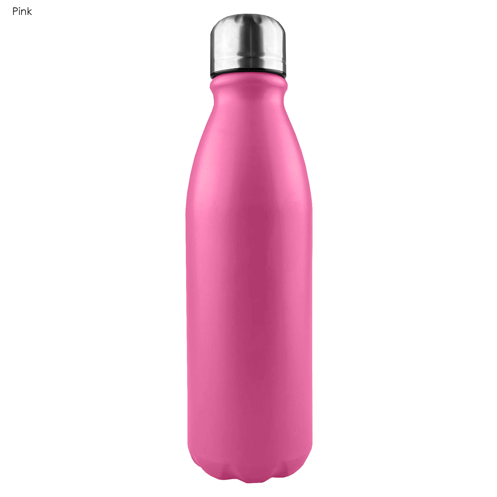 Custom Printed Komo Shiny Aluminium Drink Single Wall Pink Stainless Bottle Online In Perth Australia