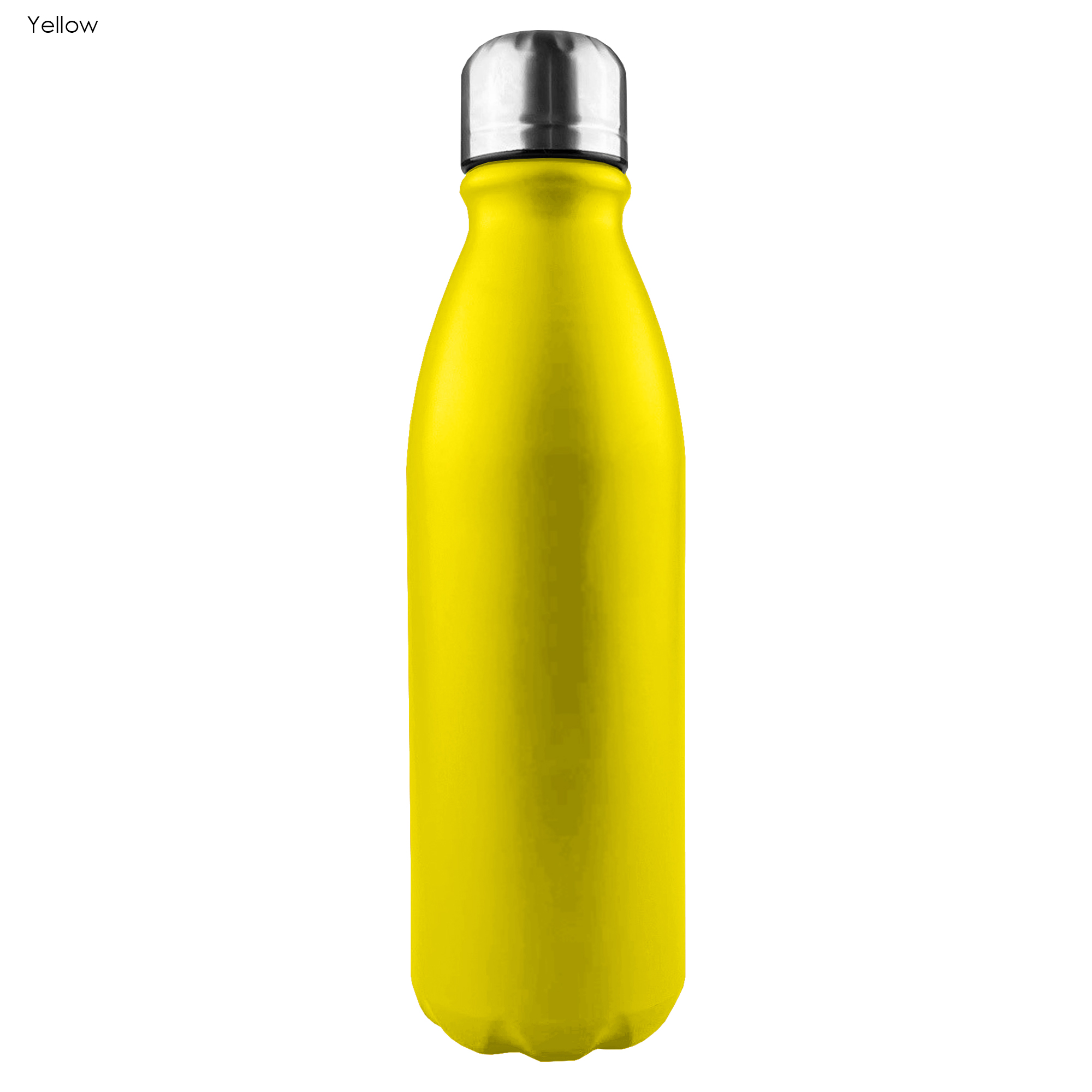 Custom Printed Komo Shiny Aluminium Drink Single Wall Yellow Stainless Bottle Online In Perth Australia