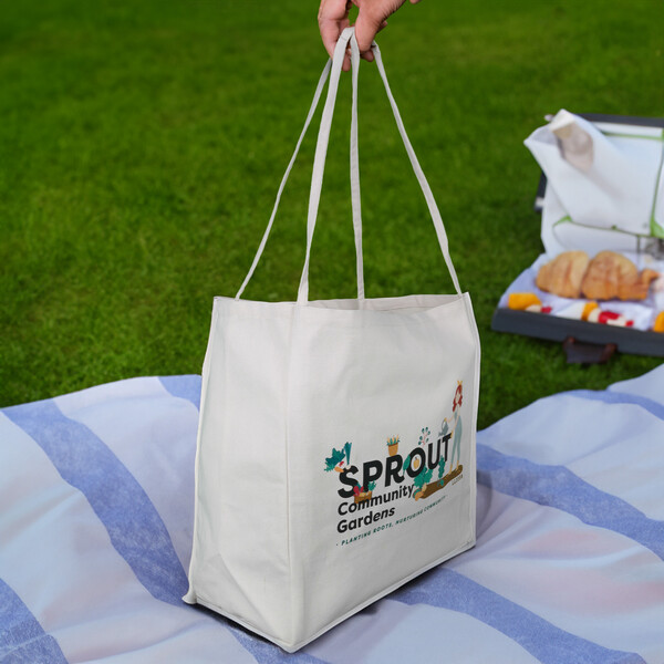  Custom Printed Lively Tote Double Handle Cotton Calico Bags Online In Perth Australia 