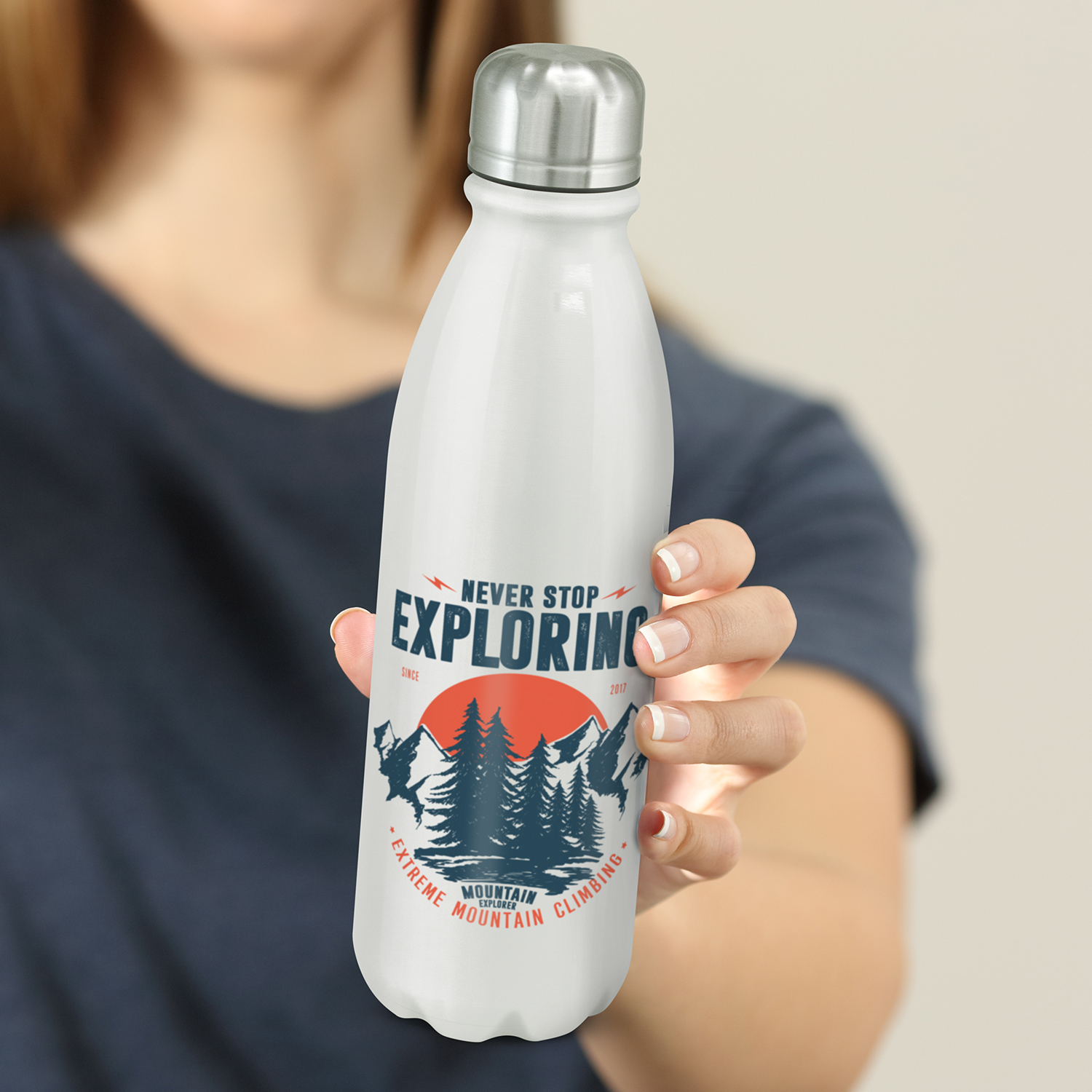 Custom Printed Mirage Aluminium Feature Stainless Bottle Online In Perth Australia